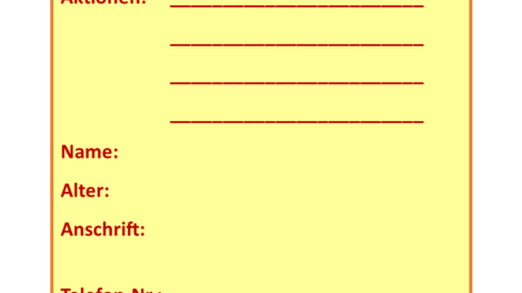 Ferienangebote - Anmeldung